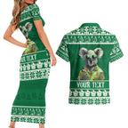 personalised-australia-koala-christmas-couples-matching-short-sleeve-bodycon-dress-and-hawaiian-shirt-santa-koala-stay-cool