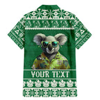 personalised-australia-koala-christmas-family-matching-mermaid-dress-and-hawaiian-shirt-santa-koala-stay-cool