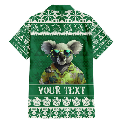 personalised-australia-koala-christmas-family-matching-summer-maxi-dress-and-hawaiian-shirt-santa-koala-stay-cool