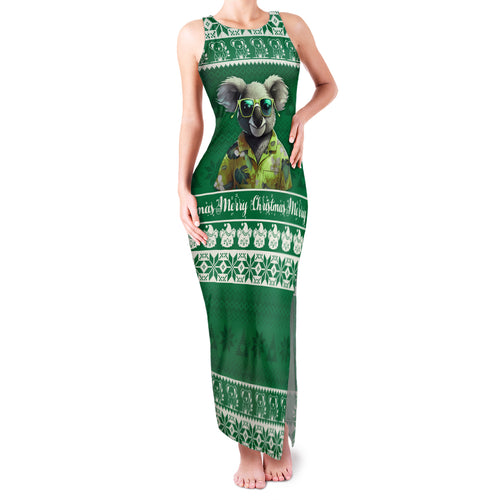 personalised-australia-koala-christmas-family-matching-tank-maxi-dress-and-hawaiian-shirt-santa-koala-stay-cool