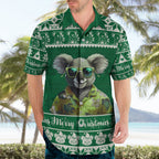 personalised-australia-koala-christmas-hawaiian-shirt-santa-koala-stay-cool