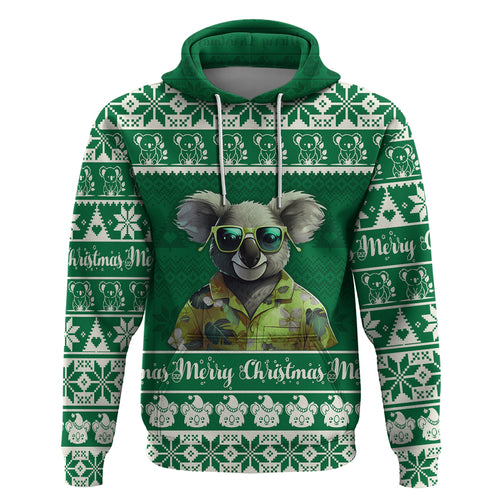 personalised-australia-koala-christmas-hoodie-santa-koala-stay-cool