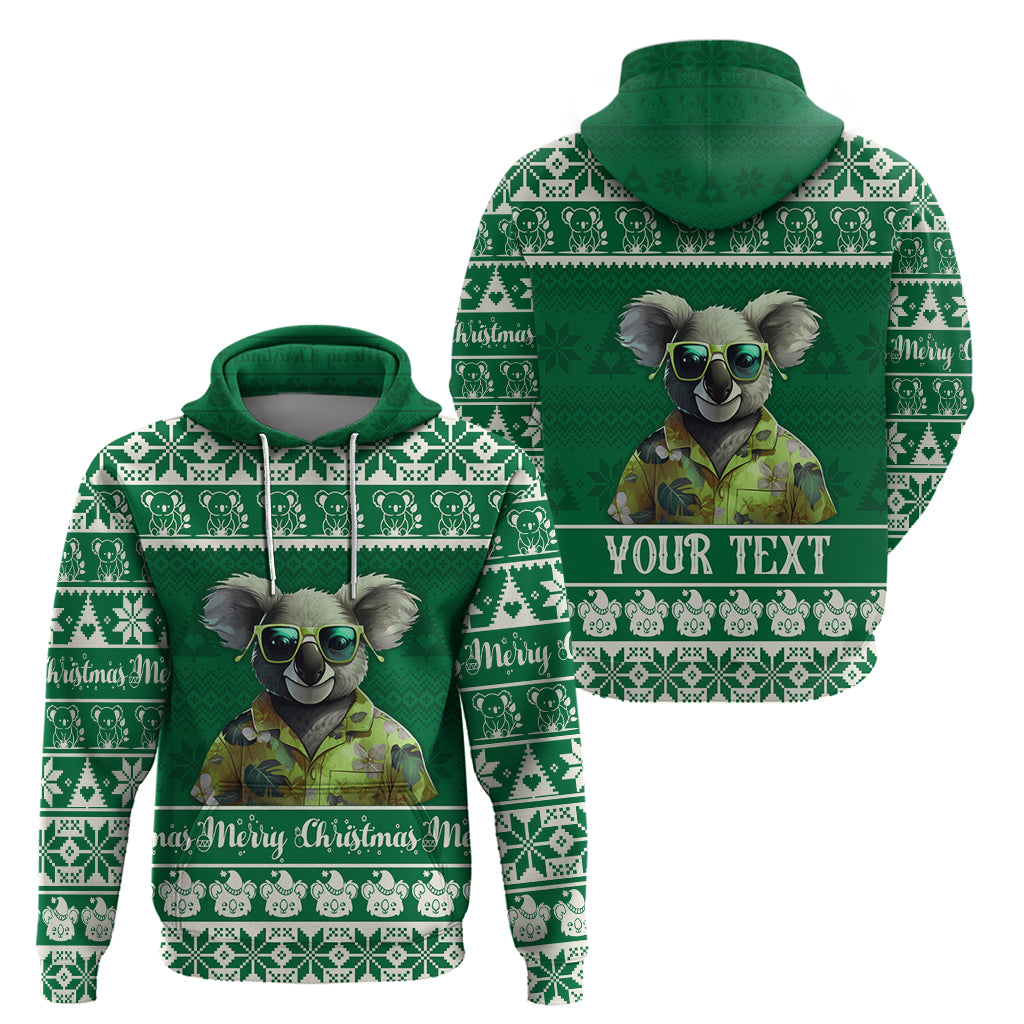 personalised-australia-koala-christmas-hoodie-santa-koala-stay-cool