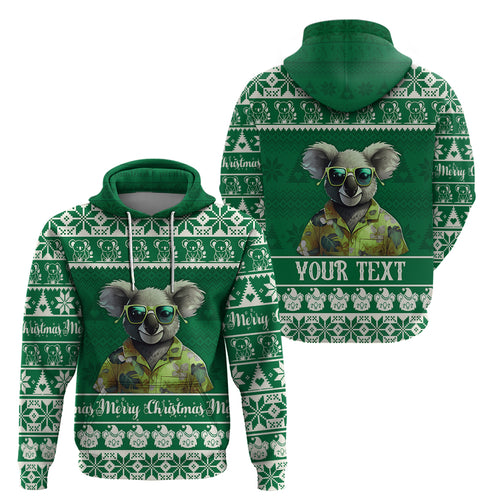 personalised-australia-koala-christmas-hoodie-santa-koala-stay-cool