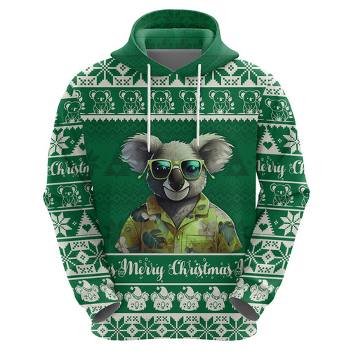 personalised-australia-koala-christmas-hoodie-santa-koala-stay-cool