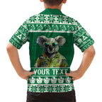 personalised-australia-koala-christmas-kid-hawaiian-shirt-santa-koala-stay-cool