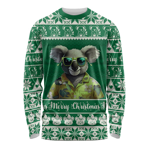 personalised-australia-koala-christmas-long-sleeve-shirt-santa-koala-stay-cool