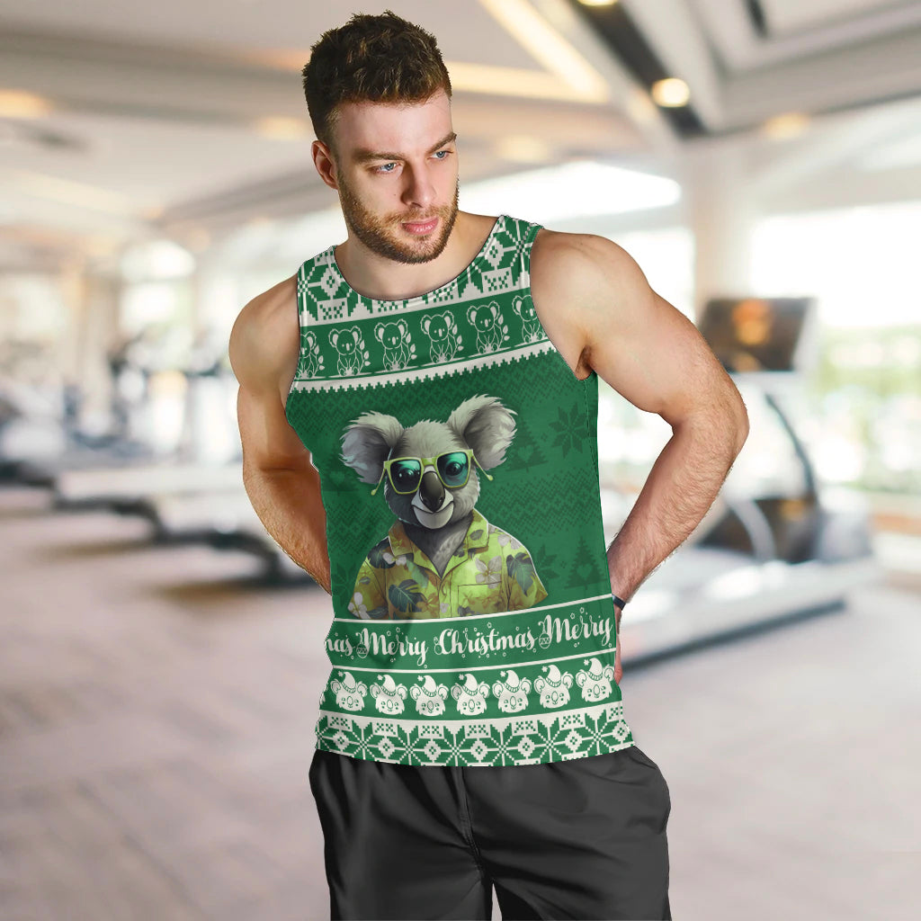 personalised-australia-koala-christmas-men-tank-top-santa-koala-stay-cool