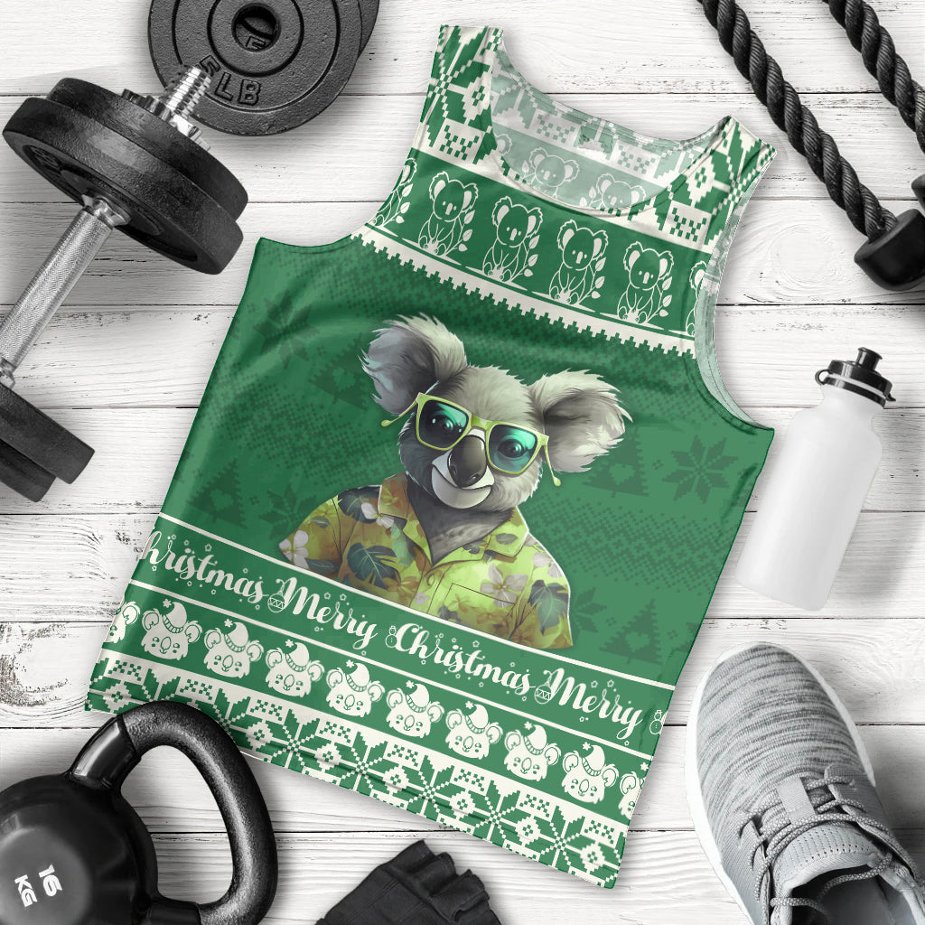 personalised-australia-koala-christmas-men-tank-top-santa-koala-stay-cool