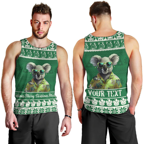 personalised-australia-koala-christmas-men-tank-top-santa-koala-stay-cool