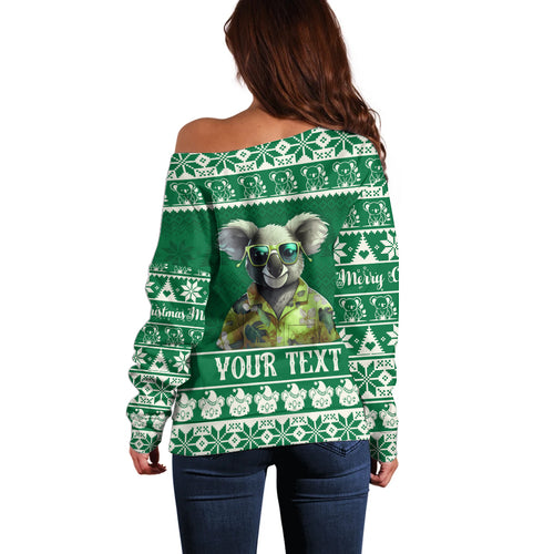 personalised-australia-koala-christmas-off-shoulder-sweater-santa-koala-stay-cool