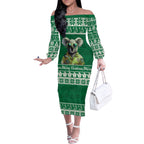 personalised-australia-koala-christmas-off-the-shoulder-long-sleeve-dress-santa-koala-stay-cool