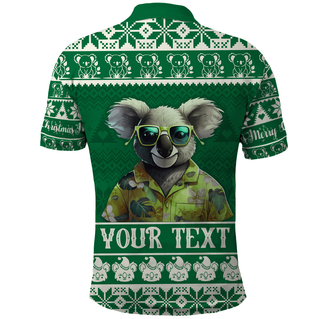 personalised-australia-koala-christmas-polo-shirt-santa-koala-stay-cool