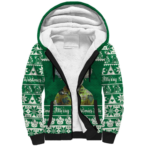 personalised-australia-koala-christmas-sherpa-hoodie-santa-koala-stay-cool