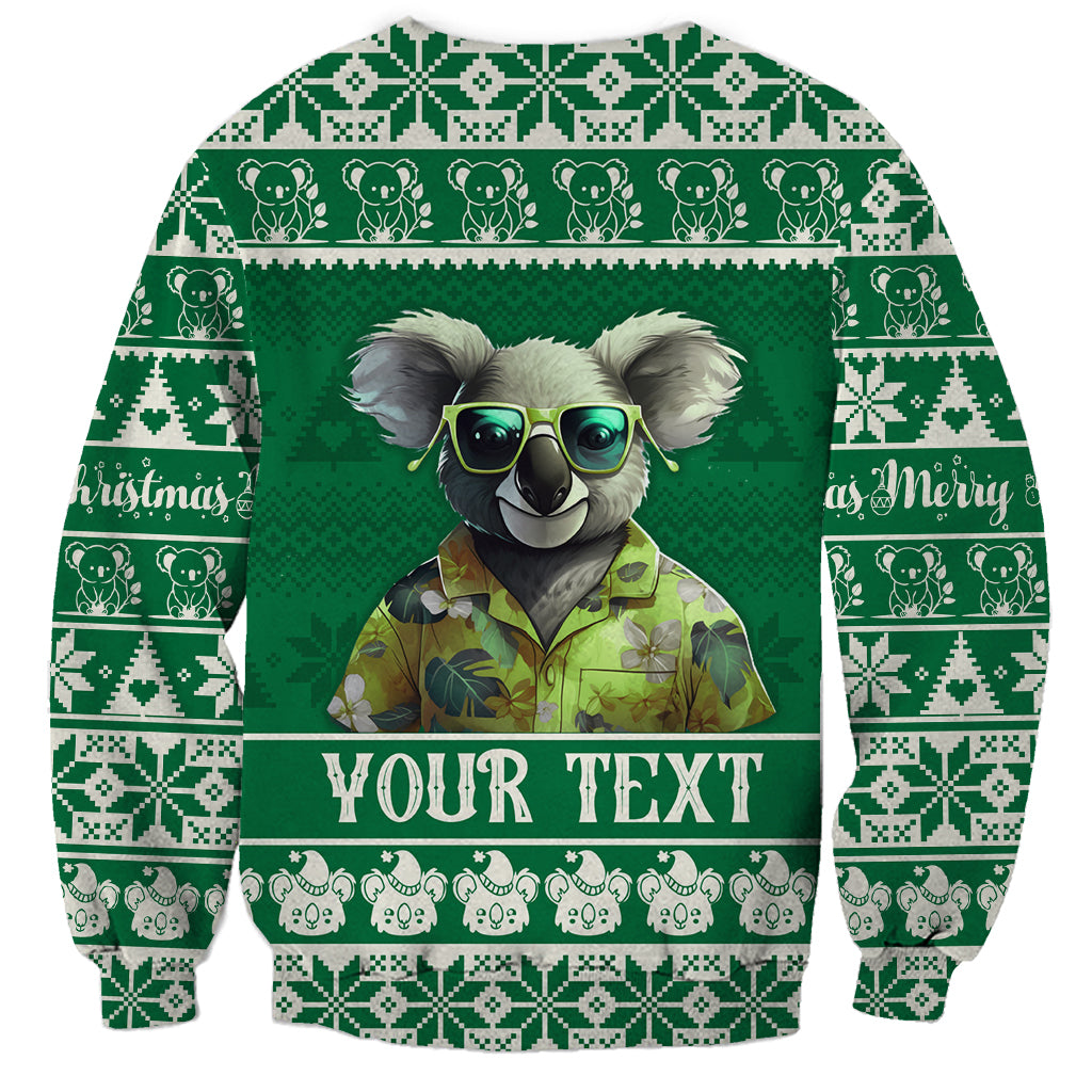 personalised-australia-koala-christmas-sweatshirt-santa-koala-stay-cool
