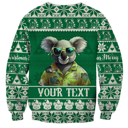 personalised-australia-koala-christmas-sweatshirt-santa-koala-stay-cool