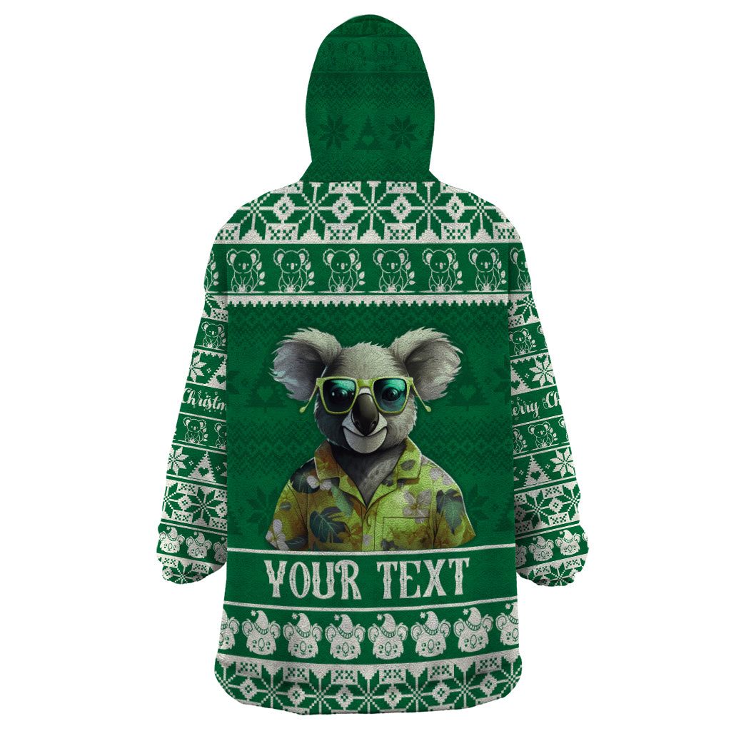 personalised-australia-koala-christmas-wearable-blanket-hoodie-santa-koala-stay-cool