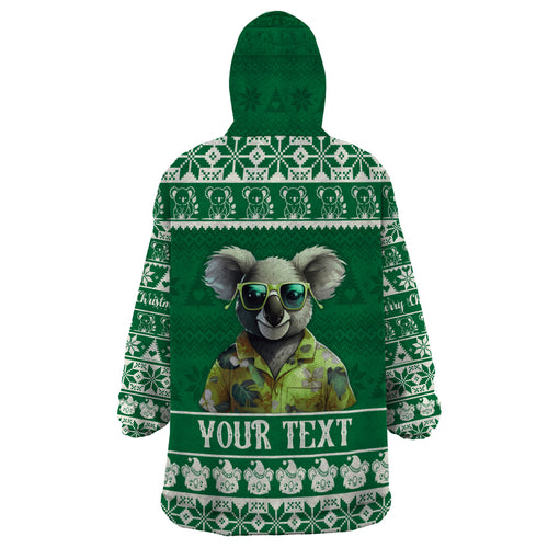 personalised-australia-koala-christmas-wearable-blanket-hoodie-santa-koala-stay-cool