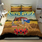 26 January One Proud Aussie Bedding Set Kangaroo and Koala Happy Australia Day