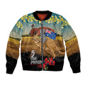 26 January One Proud Aussie Bomber Jacket Kangaroo and Koala Happy Australia Day