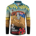26 January One Proud Aussie Button Sweatshirt Kangaroo and Koala Happy Australia Day