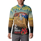 26 January One Proud Aussie Button Sweatshirt Kangaroo and Koala Happy Australia Day
