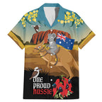 26 January One Proud Aussie Family Matching Mermaid Dress and Hawaiian Shirt Kangaroo and Koala Happy Australia Day
