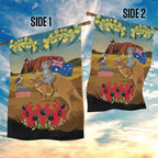 26 January One Proud Aussie Garden Flag Kangaroo and Koala Happy Australia Day