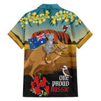 26 January One Proud Aussie Hawaiian Shirt Kangaroo and Koala Happy Australia Day