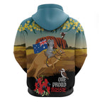 26 January One Proud Aussie Hoodie Kangaroo and Koala Happy Australia Day