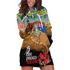 26 January One Proud Aussie Hoodie Dress Kangaroo and Koala Happy Australia Day