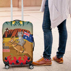 26 January One Proud Aussie Luggage Cover Kangaroo and Koala Happy Australia Day