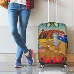 26 January One Proud Aussie Luggage Cover Kangaroo and Koala Happy Australia Day