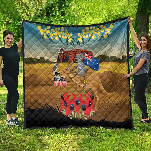 26 January One Proud Aussie Quilt Kangaroo and Koala Happy Australia Day