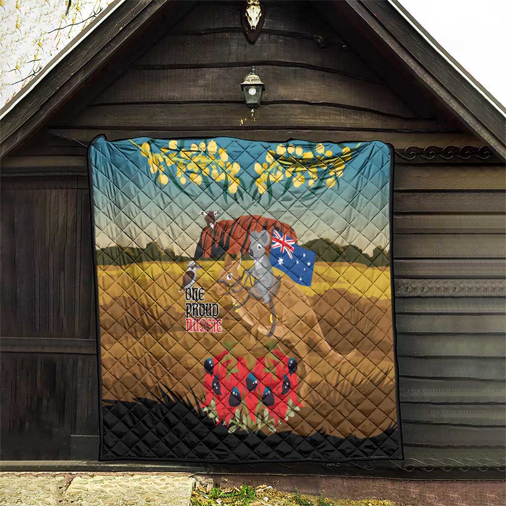 26 January One Proud Aussie Quilt Kangaroo and Koala Happy Australia Day