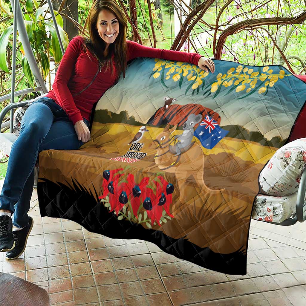 26 January One Proud Aussie Quilt Kangaroo and Koala Happy Australia Day