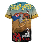 26 January One Proud Aussie Rugby Jersey Kangaroo and Koala Happy Australia Day