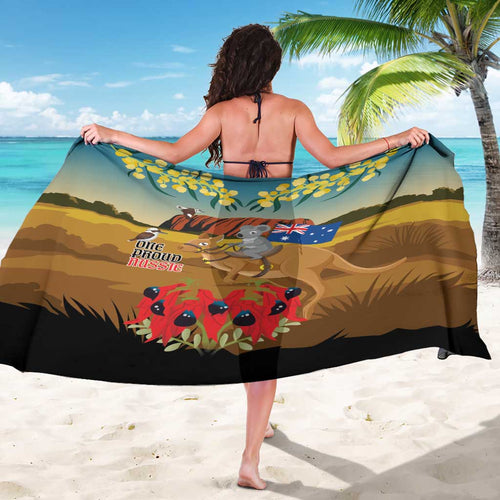 26 January One Proud Aussie Sarong Kangaroo and Koala Happy Australia Day