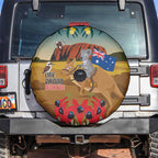 26 January One Proud Aussie Spare Tire Cover Kangaroo and Koala Happy Australia Day