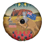 26 January One Proud Aussie Spare Tire Cover Kangaroo and Koala Happy Australia Day