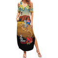 26 January One Proud Aussie Summer Maxi Dress Kangaroo and Koala Happy Australia Day