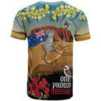 26 January One Proud Aussie T Shirt Kangaroo and Koala Happy Australia Day