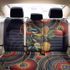 Aussie Honeyeaters Banksia Flowers Back Car Seat Cover Aboriginal Dots Painting