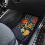 Aussie Honeyeaters Banksia Flowers Car Mats Aboriginal Dots Painting