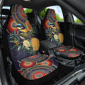 Aussie Honeyeaters Banksia Flowers Car Seat Cover Aboriginal Dots Painting