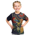 Aussie Honeyeaters Banksia Flowers Kid T Shirt Aboriginal Dots Painting
