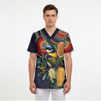 Aussie Honeyeaters Banksia Flowers Scrub Top Aboriginal Dots Painting - Aussie Hoodie