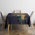 Aussie Honeyeaters Banksia Flowers Tablecloth Aboriginal Dots Painting