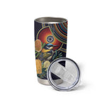Aussie Honeyeaters Banksia Flowers Tumbler Cup Aboriginal Dots Painting