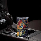 Aussie Honeyeaters Banksia Flowers Tumbler Cup Aboriginal Dots Painting